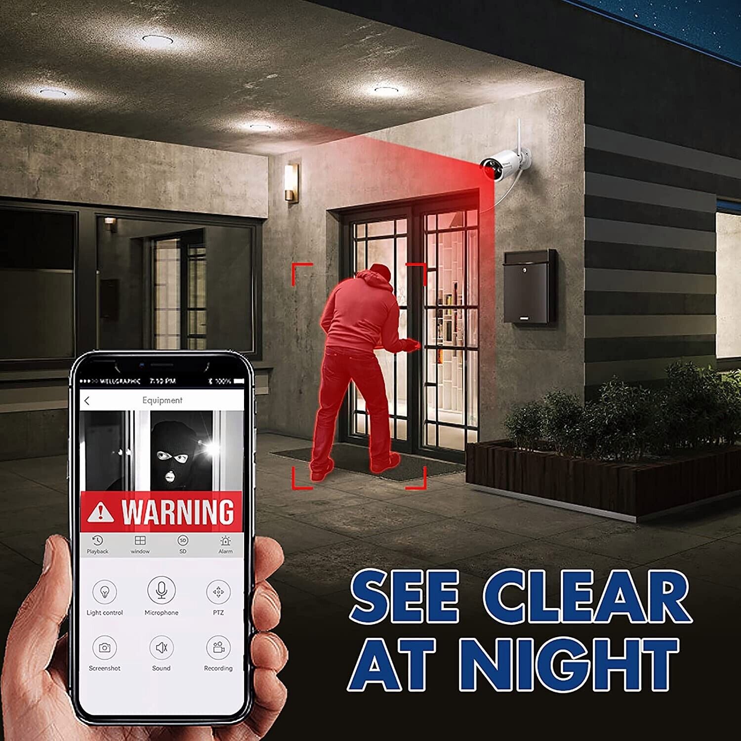 8CH 1080P Wireless Outdoor Security Camera System VIP