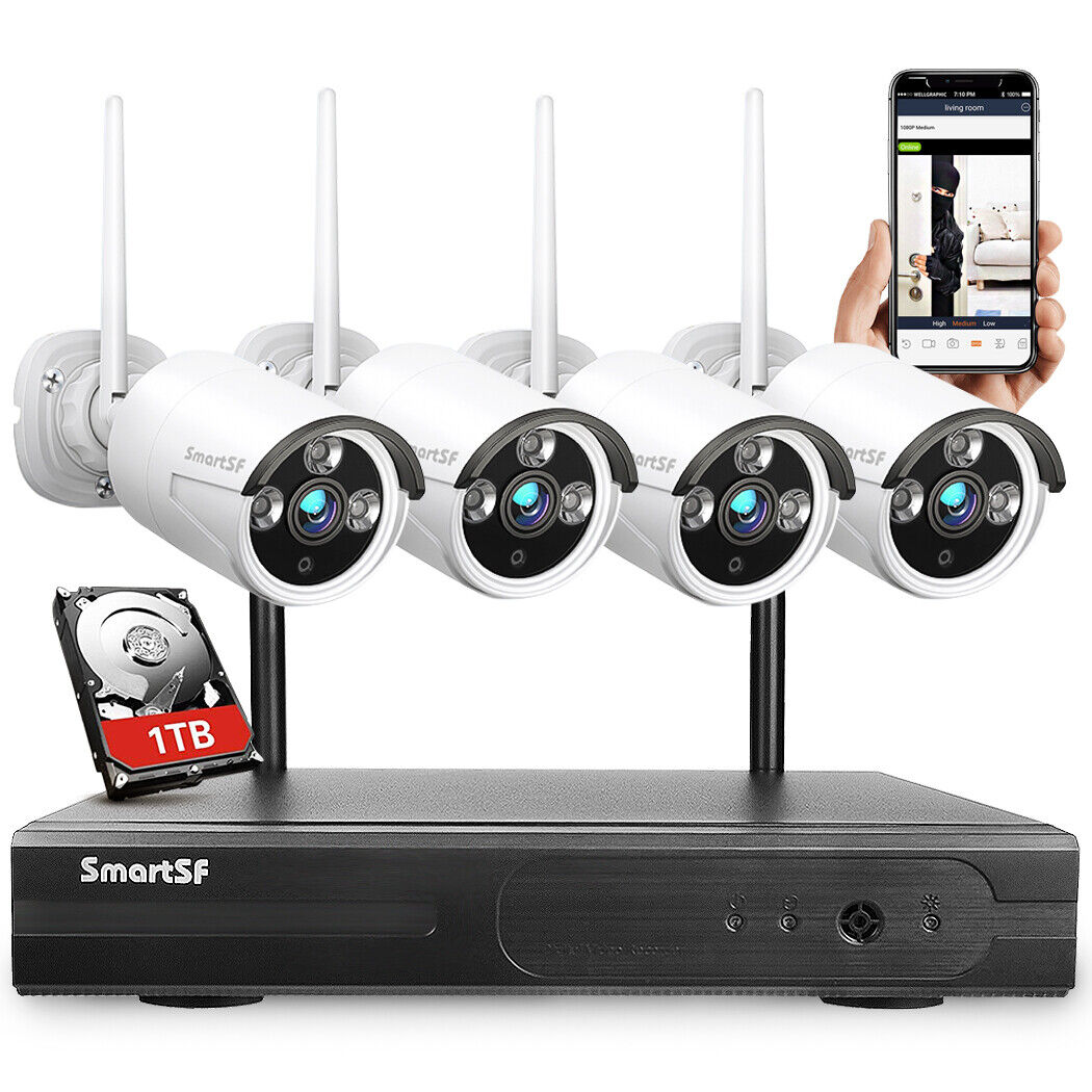 SmartSF Outdoor Wireless Audio Wifi Home CCTV Kit
