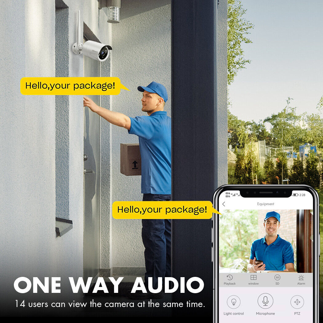 SmartSF 8CH 1080P Outdoor Wireless Security Camera Kit