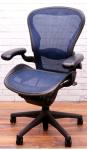 Herman Miller Aeron Medium Adjustable Desk Chair Blue