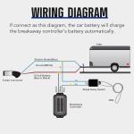 12V Lithium Trailer Breakaway Kit with Controller