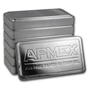 10 oz Silver Bar - APMEX - Stackable Bullion
