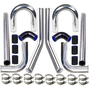 Universal 2.5" Aluminum Turbo Intercooler Piping Kit
