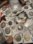 VIP Silver Coin and Currency Collection in Cigar Box