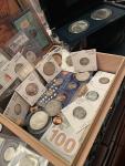 VIP Silver Coin and Currency Collection in Cigar Box