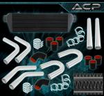 Turbo Intercooler Kit 2.5" Black Piping Combo