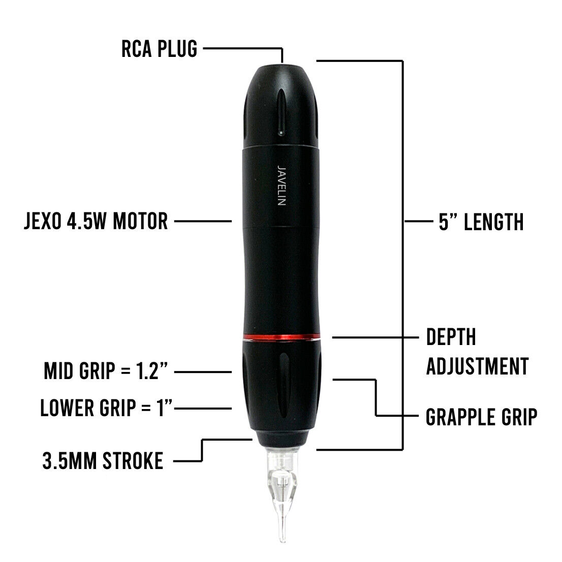 Portable Wireless Javelin Tattoo Pen Kit VIP Set