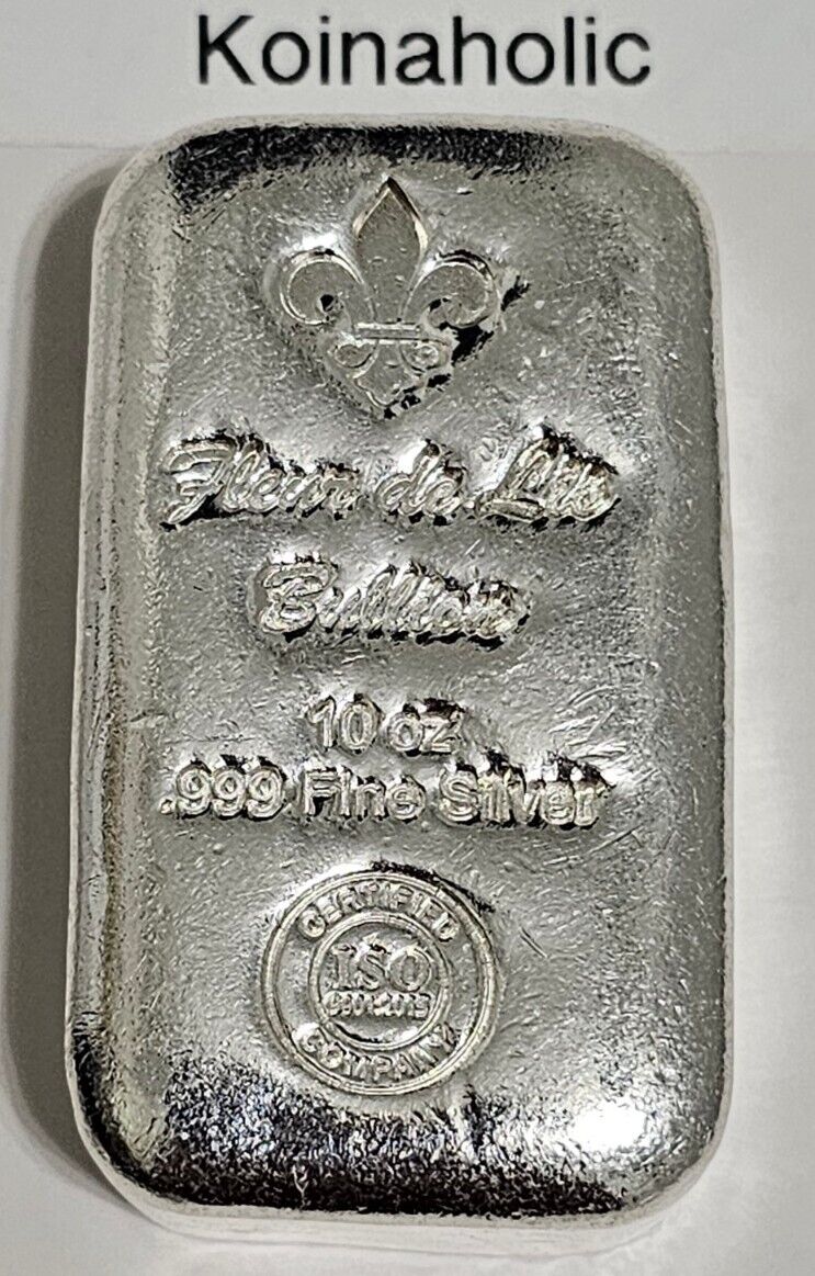 Scottsdale Bullion Chunky Style 10 oz Silver Bar