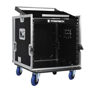 Proreck 10U Rack Case with Slant Top and Casters