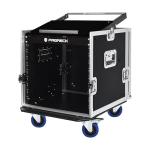 Proreck 10U Rack Case with Slant Top and Casters