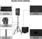 Proreck Club 3500 PA Speaker System with Subwoofer