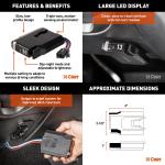 CURT Triflex Next Trailer Brake Controller Kit