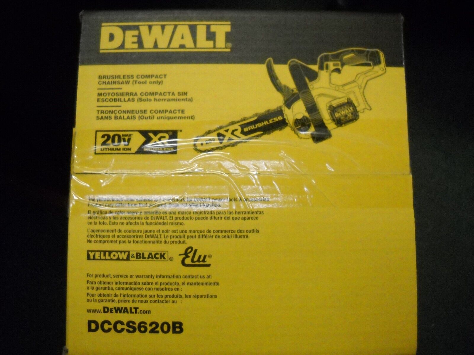 DEWALT DCCS620B 20V MAX Cordless Li-Ion Chainsaw Compact