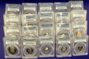 20 Proof Coins - PCGS PR69DCAM with Box