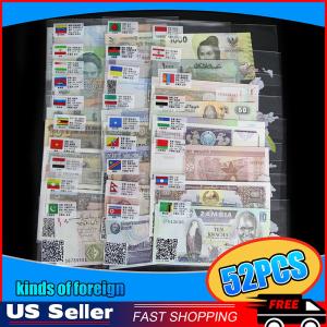 52-Piece World Banknotes Collection for Collectors