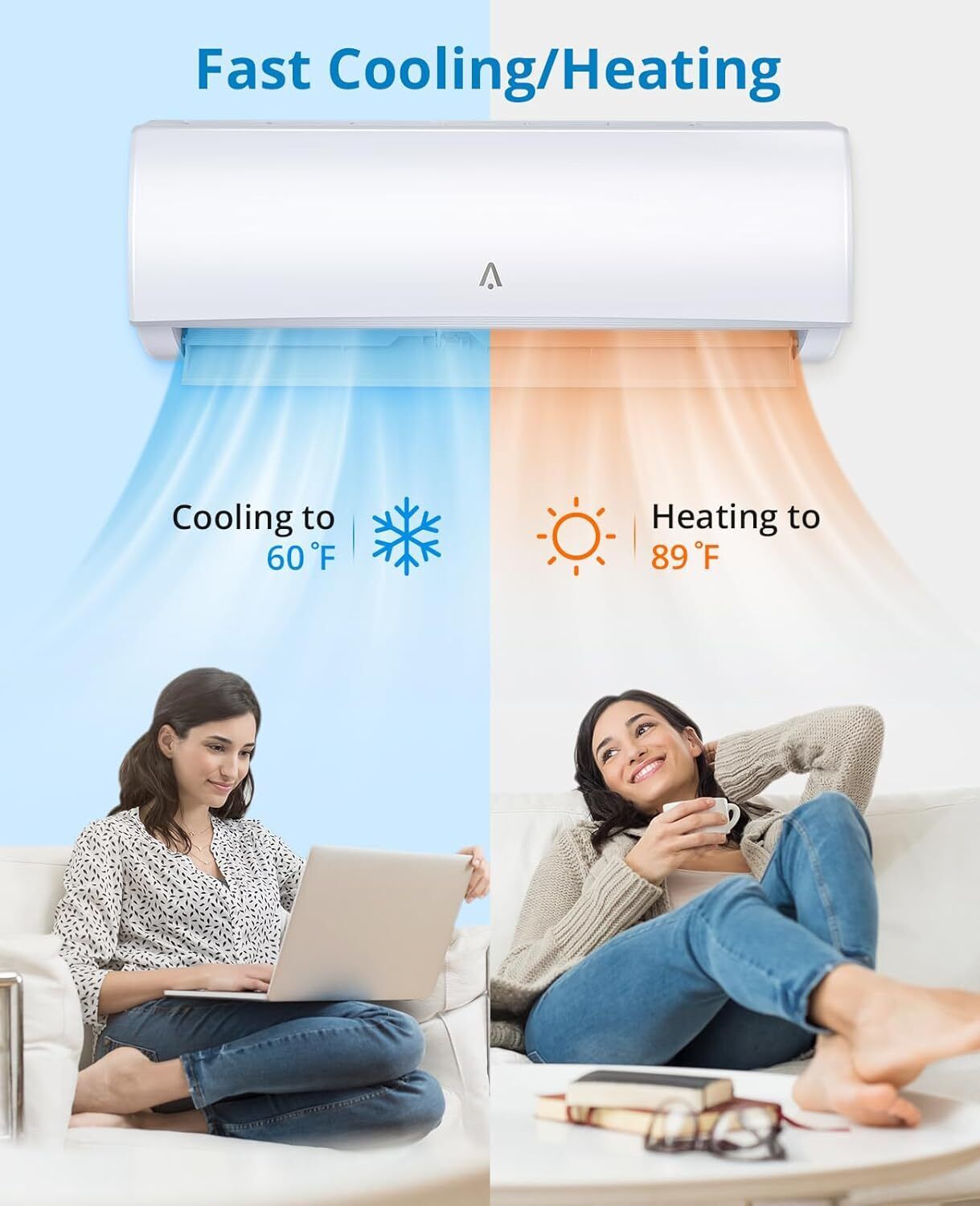 12,000BTU Mini Split Inverter Heat Pump Air Conditioner