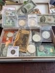 Exclusive Coin Collection: Graded Silver, Gold Bars, Currency