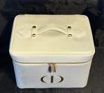 Dior VIP White Vanity Train Case with Mirror & Accessories