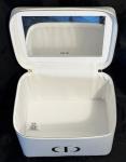Dior VIP White Vanity Train Case with Mirror & Accessories