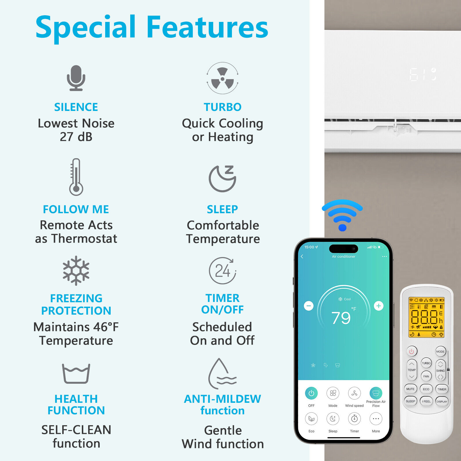 12,000 BTU Ductless Air Conditioner Heat Pump Mini Split