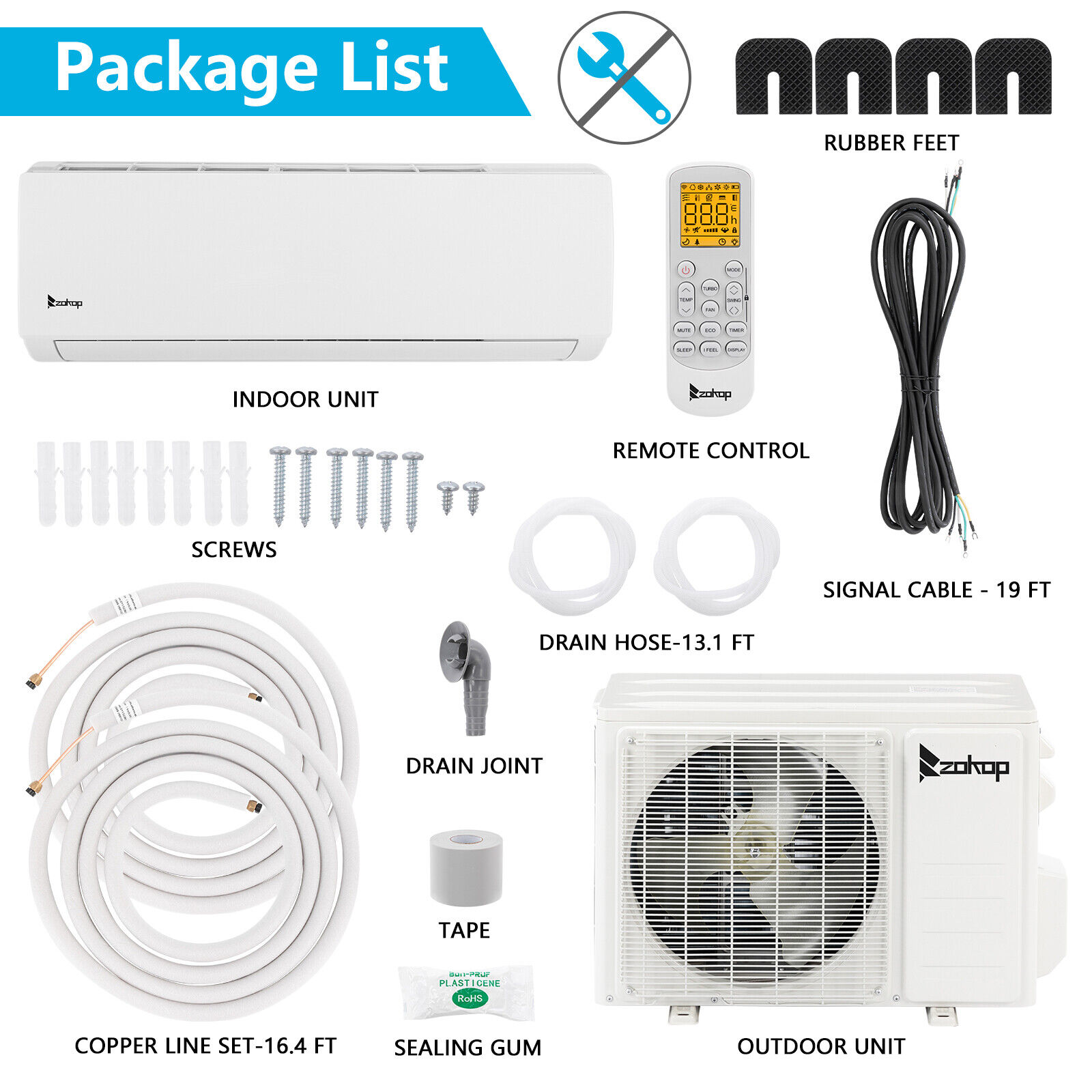Ductless Mini-Split Heat Pump Air Conditioner 12000 BTU