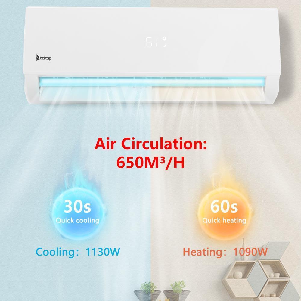 Zokop 12,000 BTU Split Inverter AC Heat Cooling