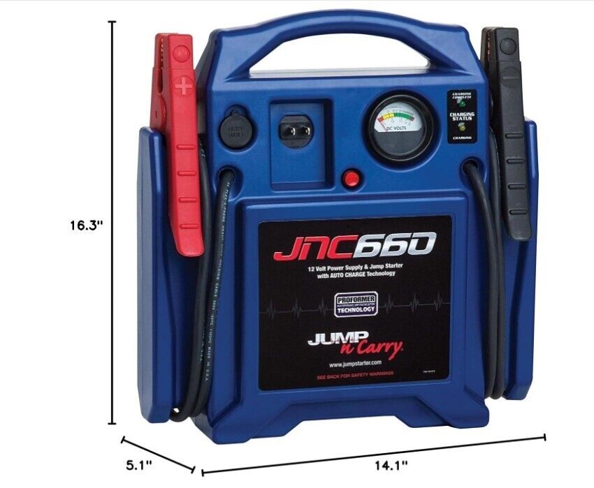 Jump-N-Carry JNC660 1700 Peak Amp Jump Starter, Blue