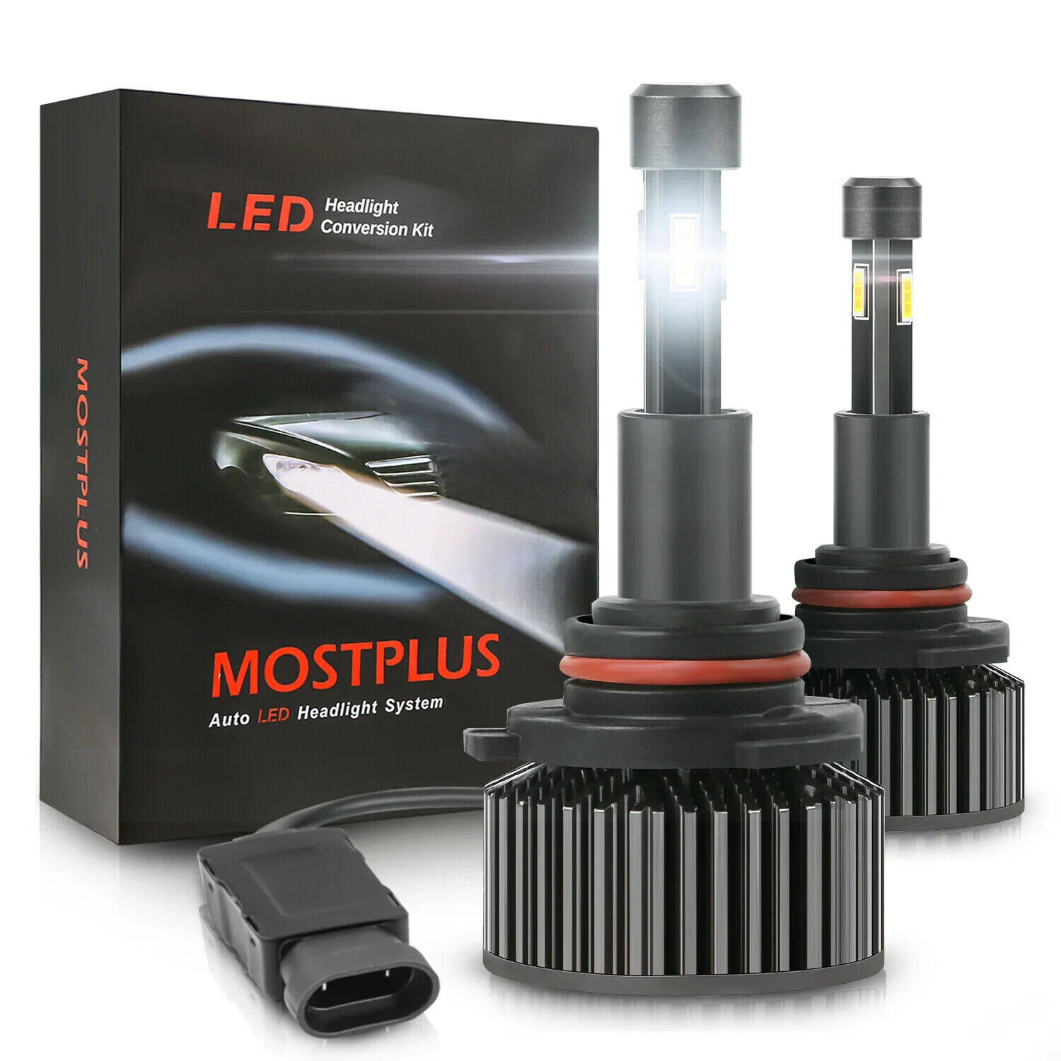 MOSTPLUS 130W 13000LM LED Headlight High Beam 9005
