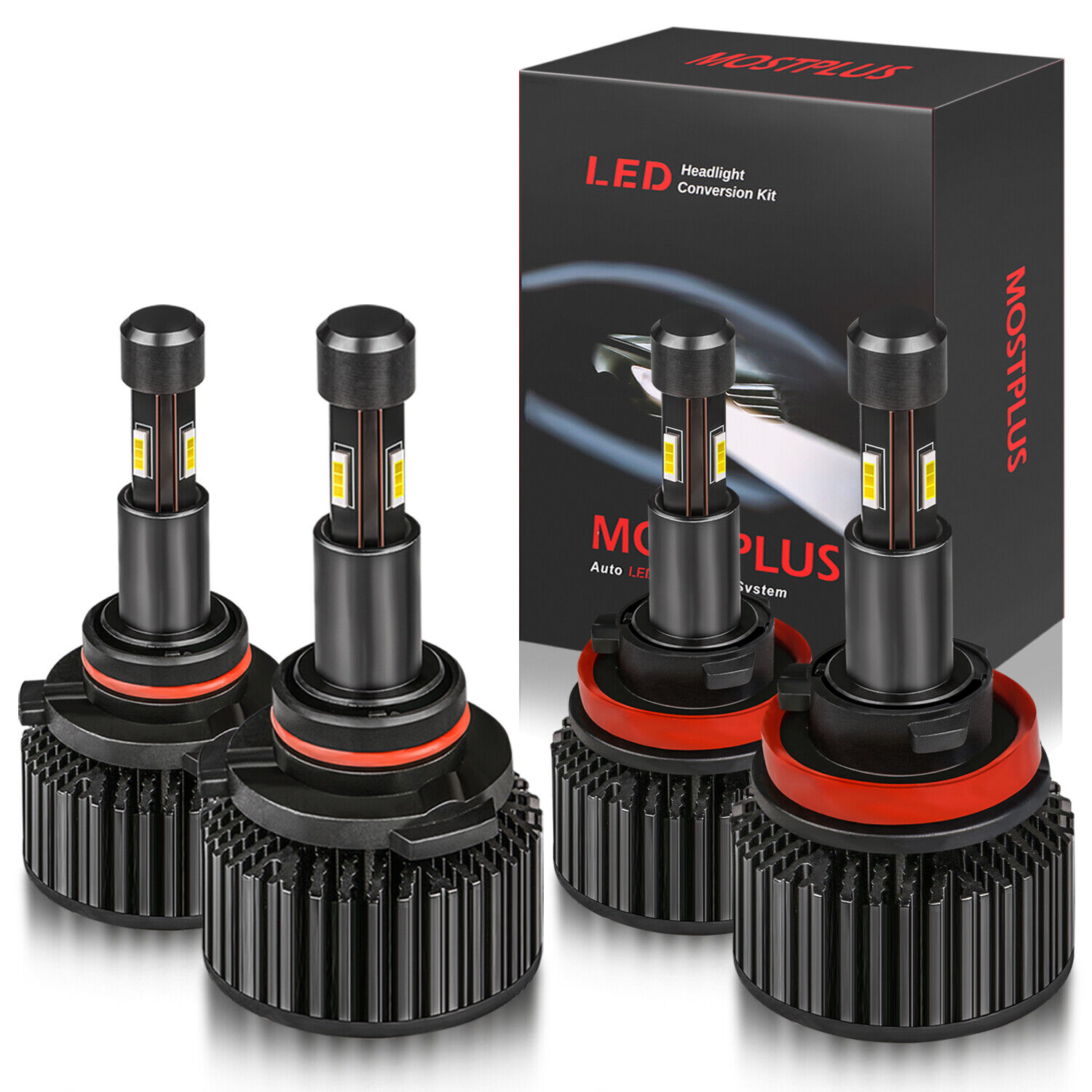 260W 4-Sided LED Headlight Combo Set VIP Edition