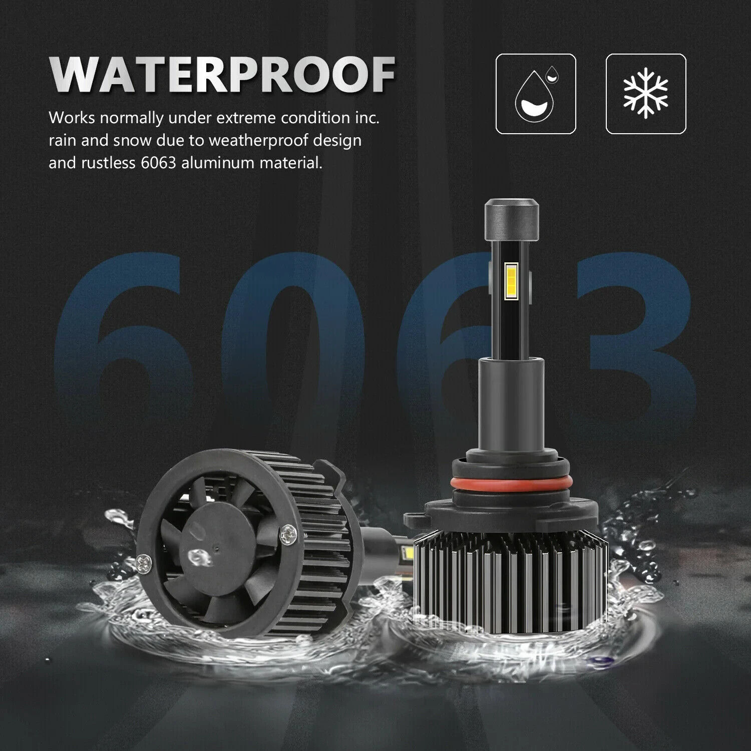MOSTPLUS 130W 13000LM LED Headlight High Beam 9005