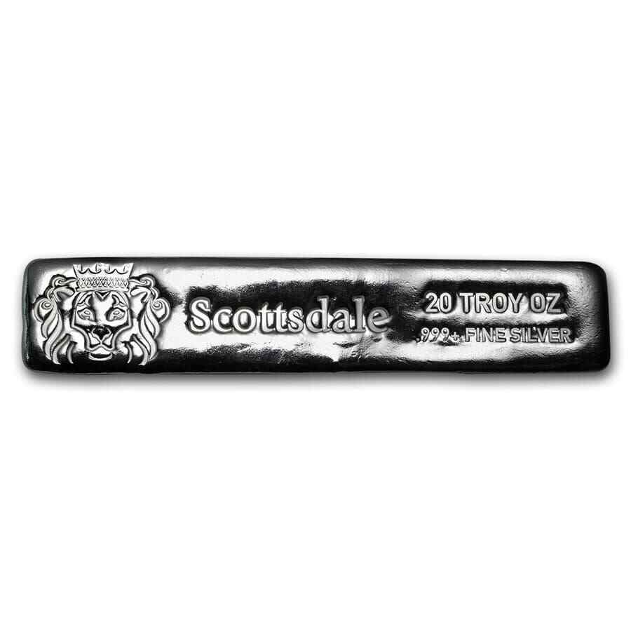 Scottsdale 20 oz Silver Long Cast-Poured Bar VIP