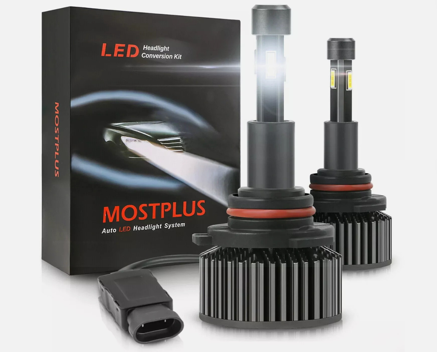 MOSTPLUS 130W 13000LM 4 Sides LED Headlight VIP