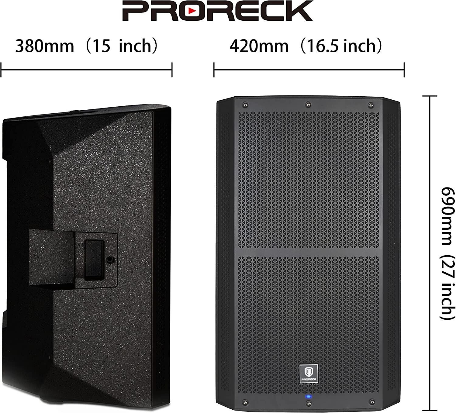 PRORECK SP-15 1400W Bluetooth Stereo PA Speaker