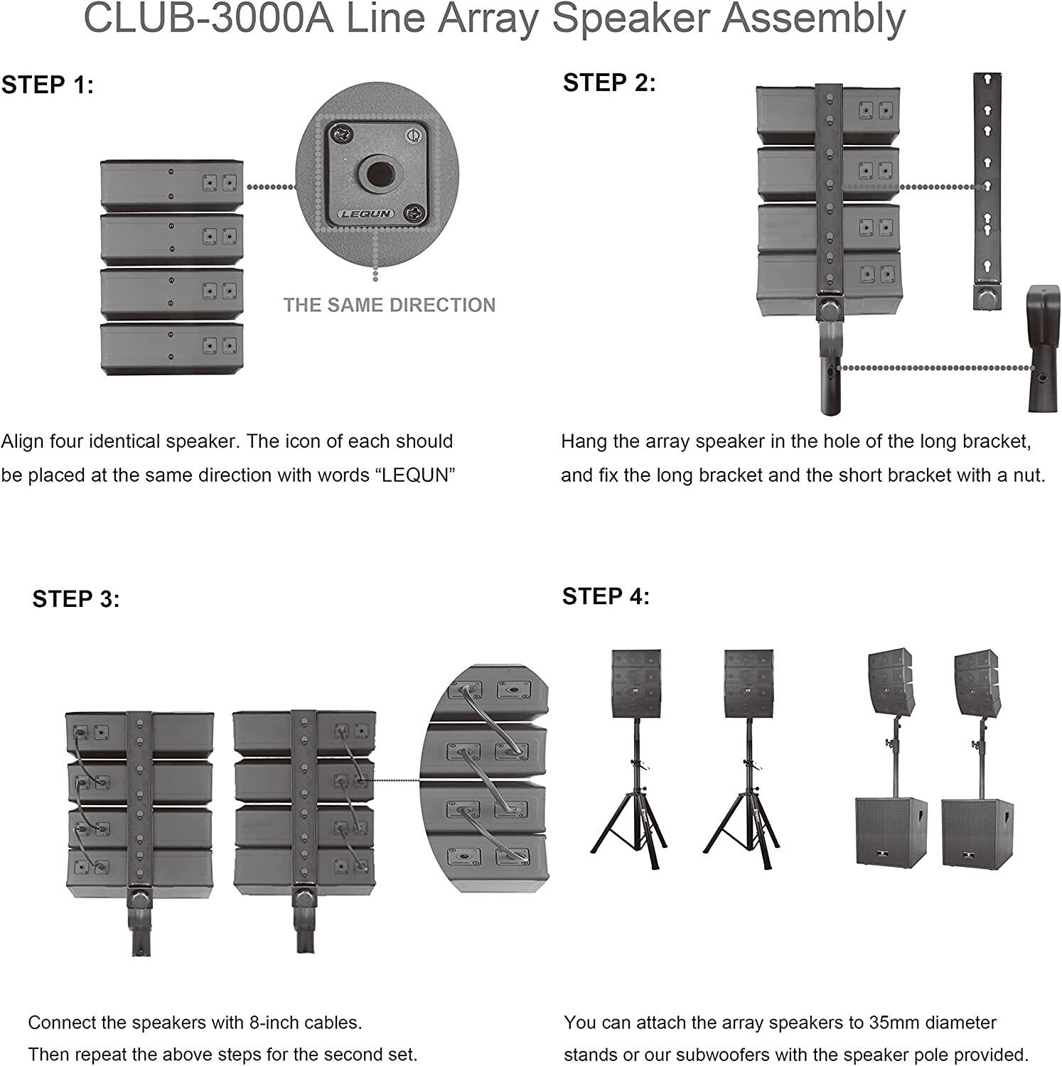 PRORECK CLUB 3000 12-Inch 4000W VIP Speaker System