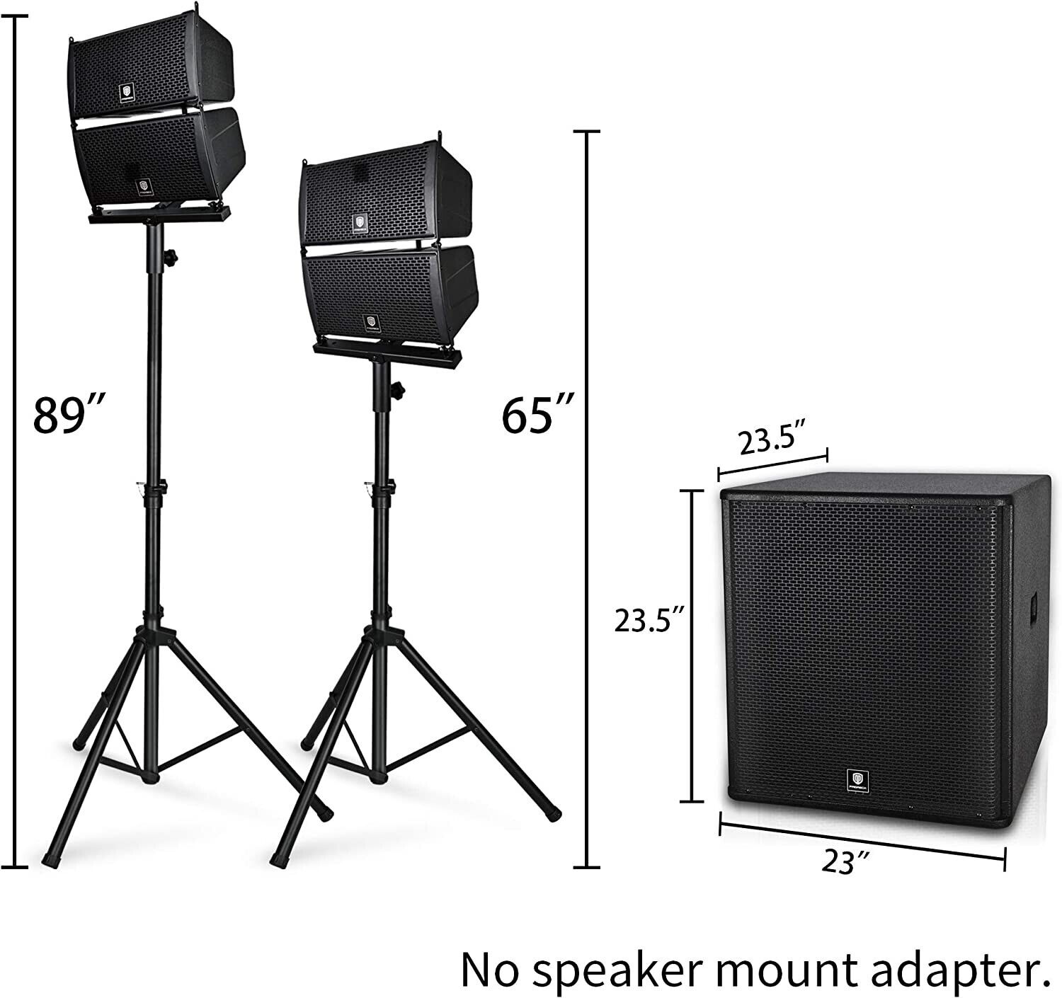 PRORECK Club 4000 18-inch Stereo DJ Speaker System