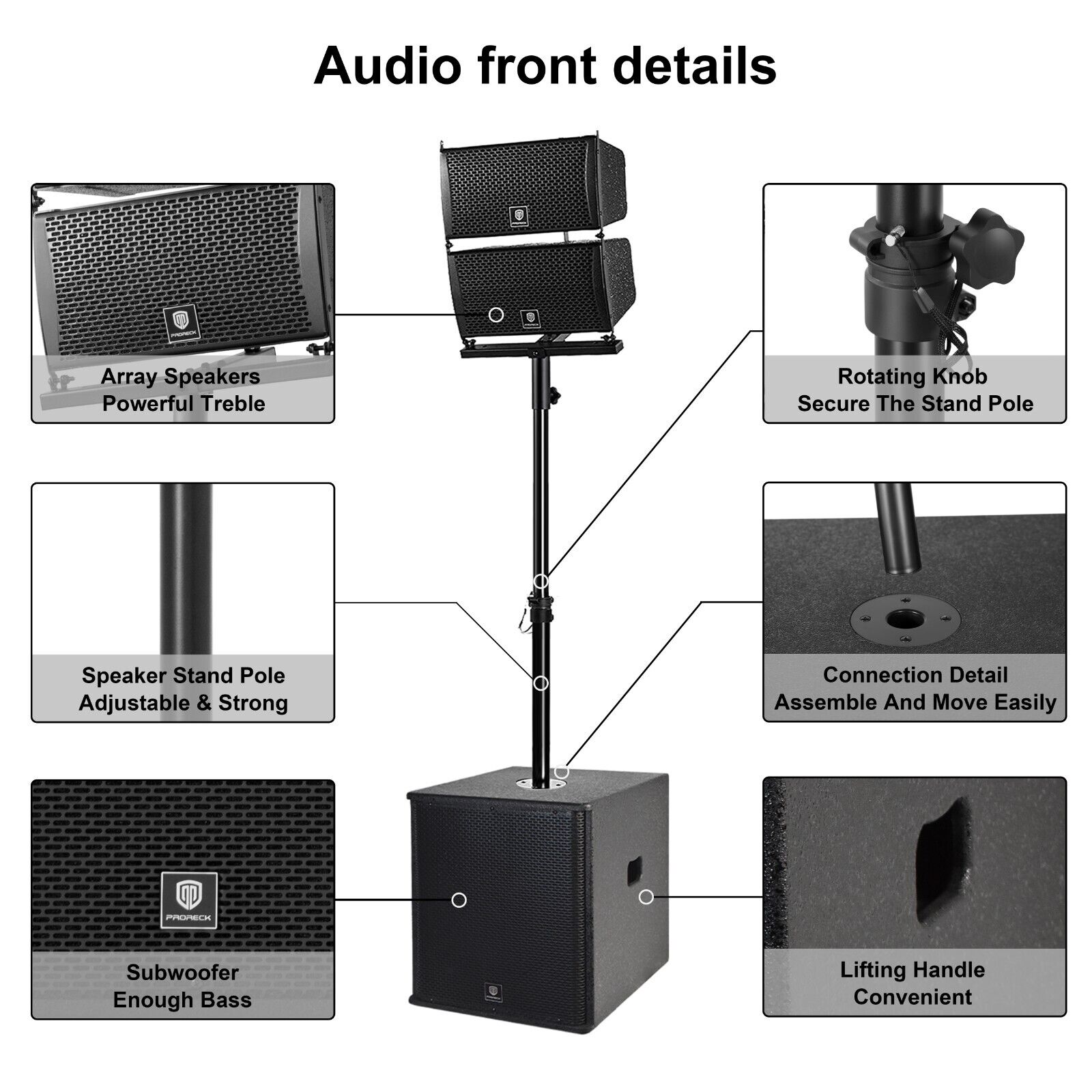 Proreck Club 6000 15'' Stereo Speaker System