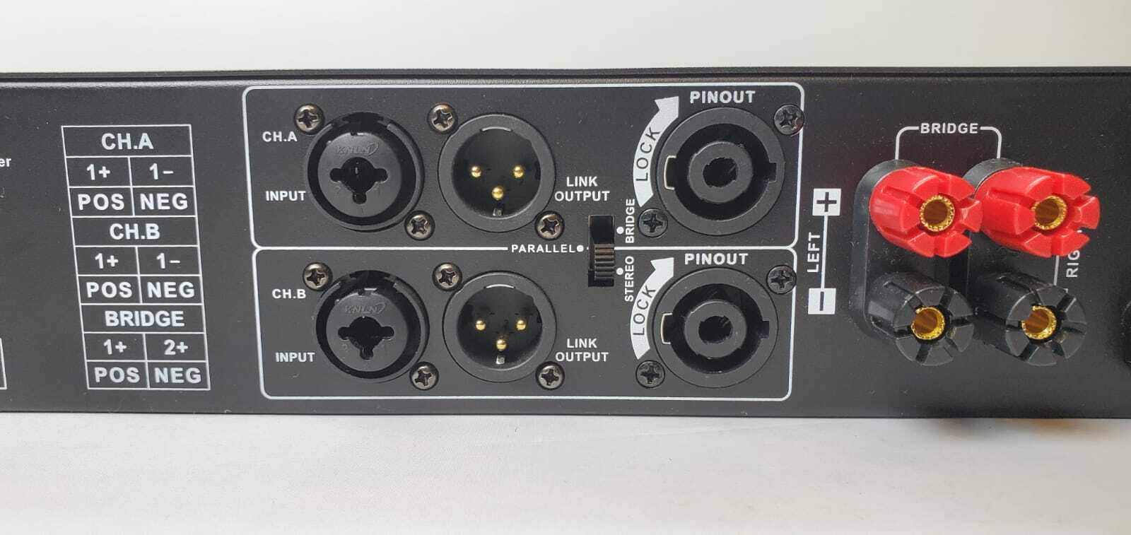 MUSYSIC Pro 2-Channel 2x8000W D-Class Power Amp MU-D16K