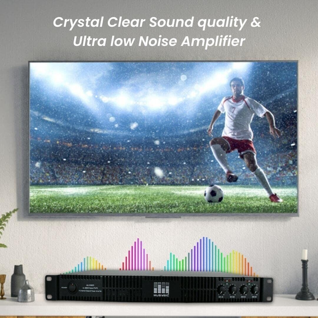 VIP MU-D9600: Professional 4-Channel Power Amplifier