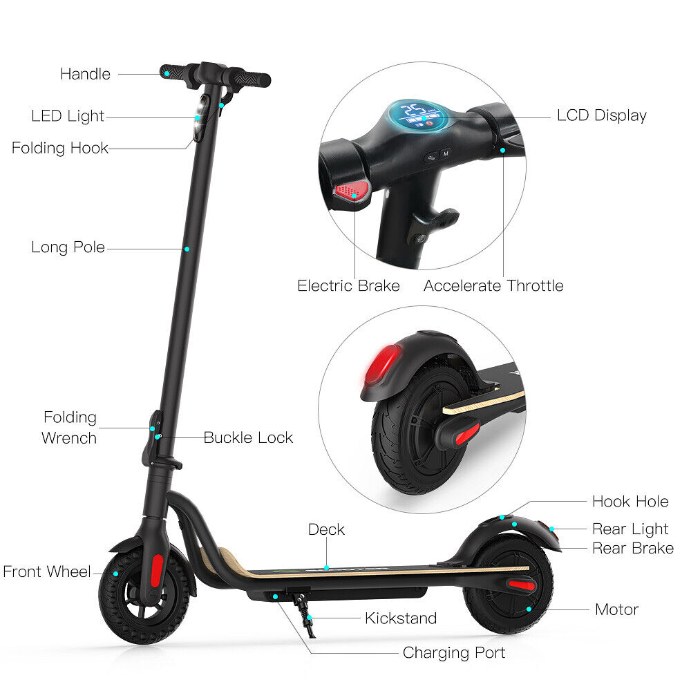 Long Range Electric Folding Adult Kick E-Scooter Urban