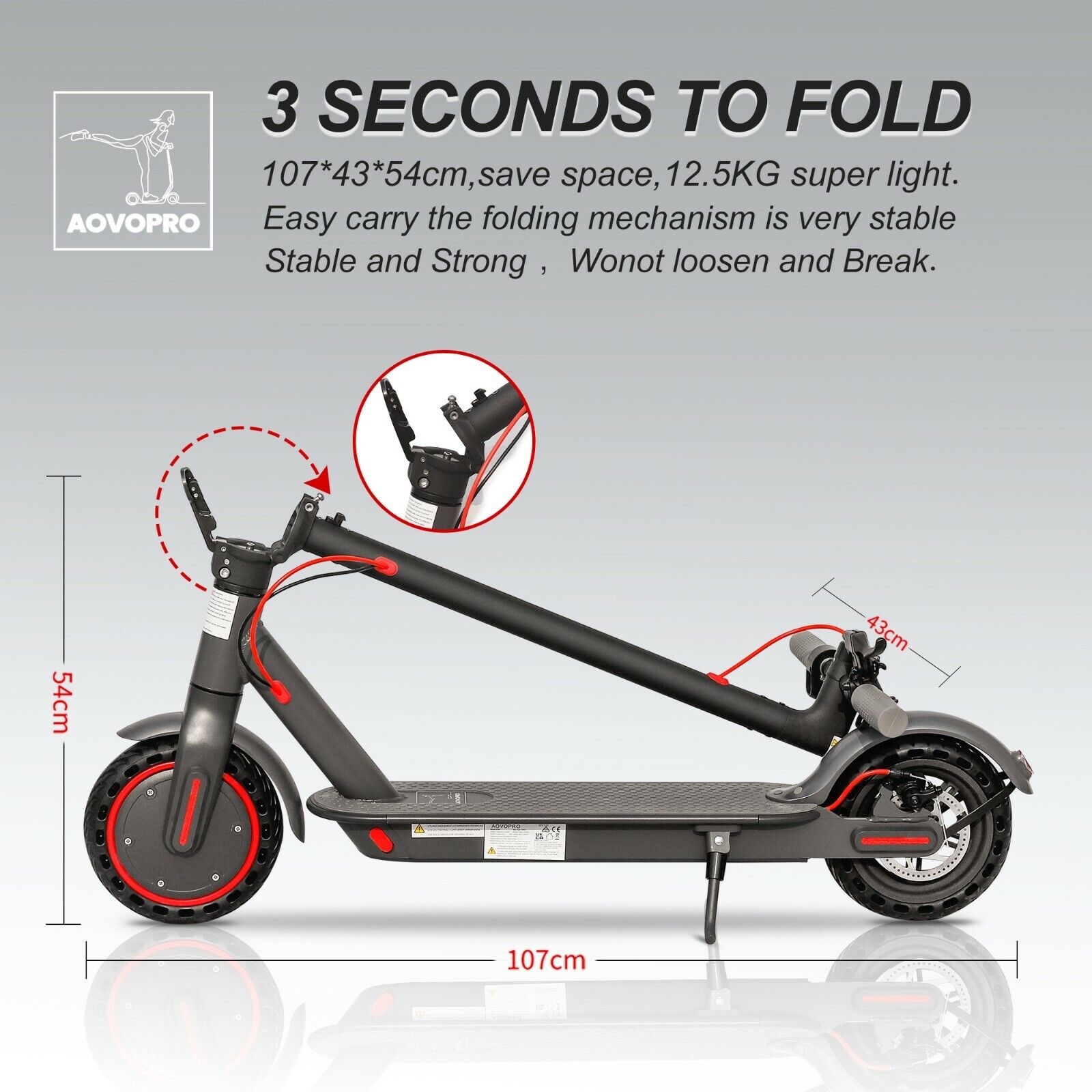VIP Commuter Folding Electric Scooter, Long Range Adult