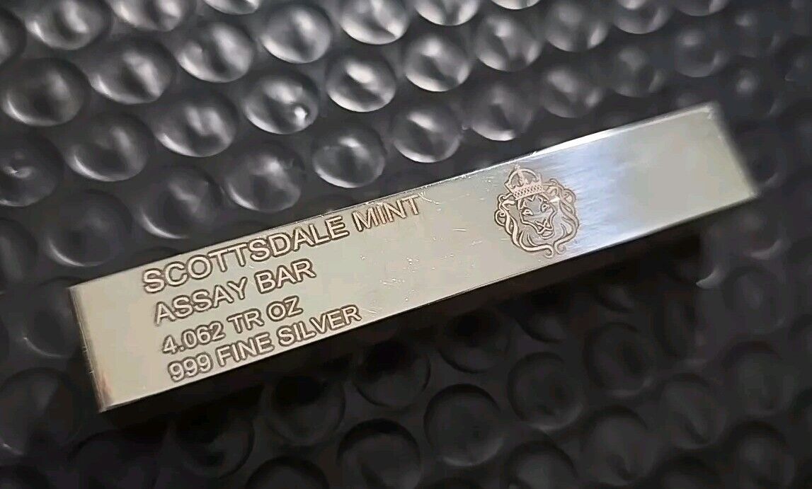 Scottsdale Mint 4.062 oz Silver Bar VIP Edition