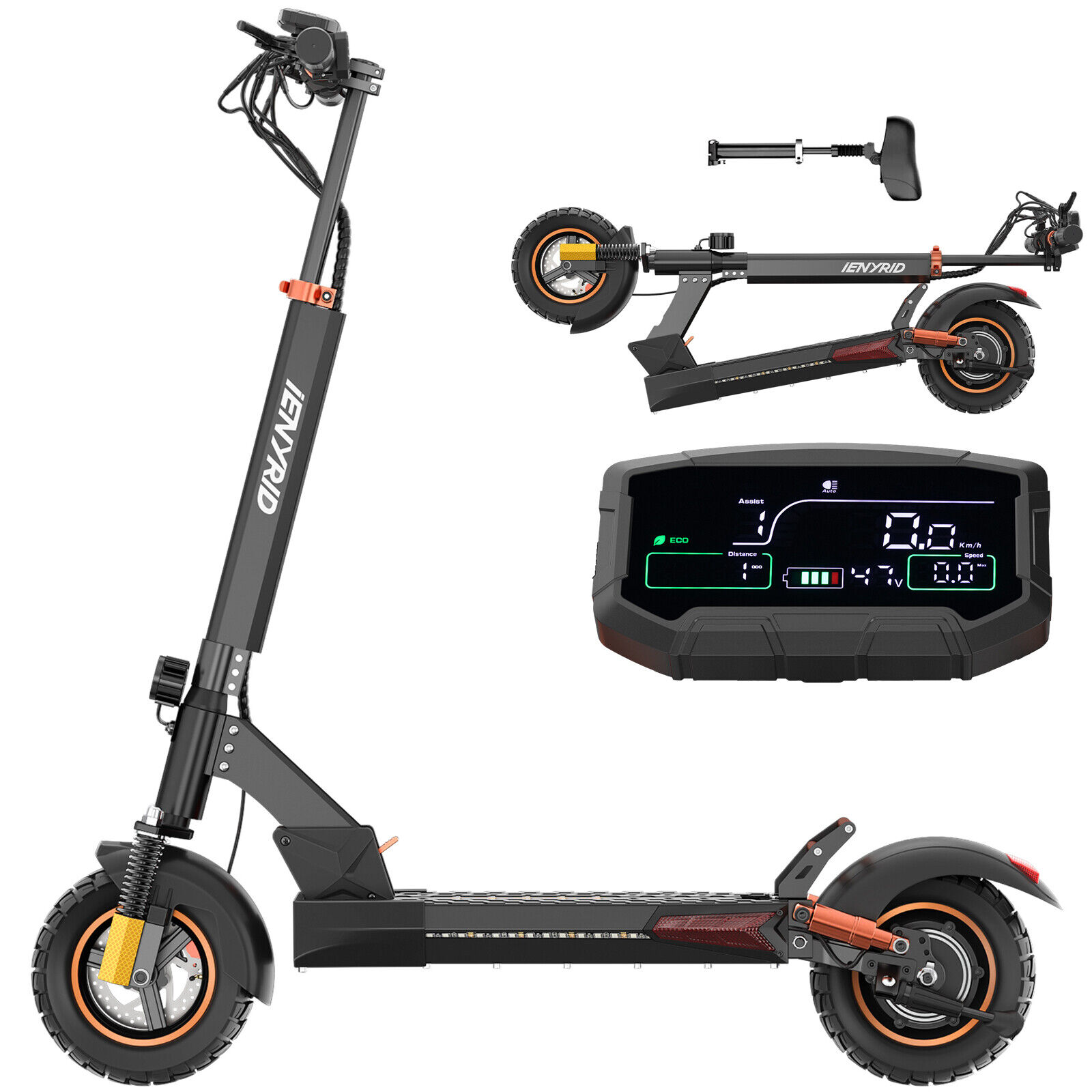 VIP Electric Scooter: 48V 800W, Long Range, Folding