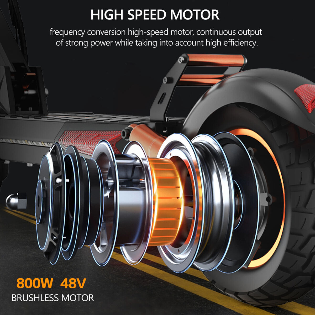 VIP Electric Scooter: 48V 800W, Long Range, Folding