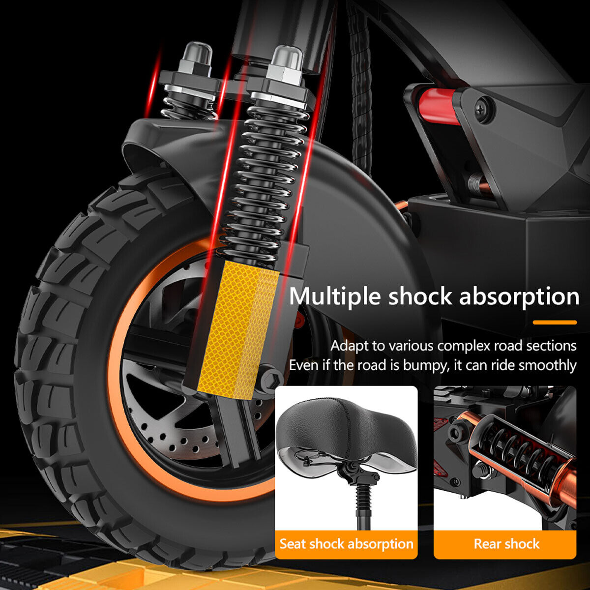 VIP Electric Scooter: 48V 800W, Long Range, Folding