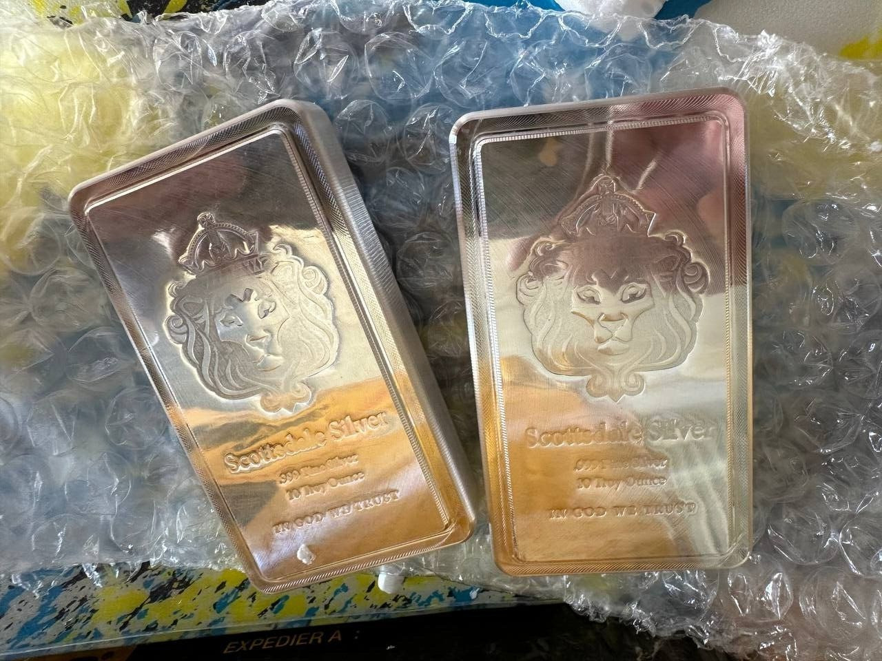 2 X 10 oz Scottsdale Stacker .999 Fine Silver
