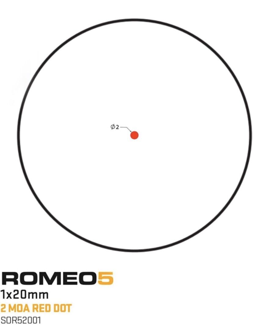 Sig Sauer ROMEO5 Red Dot Sight, 2 MOA