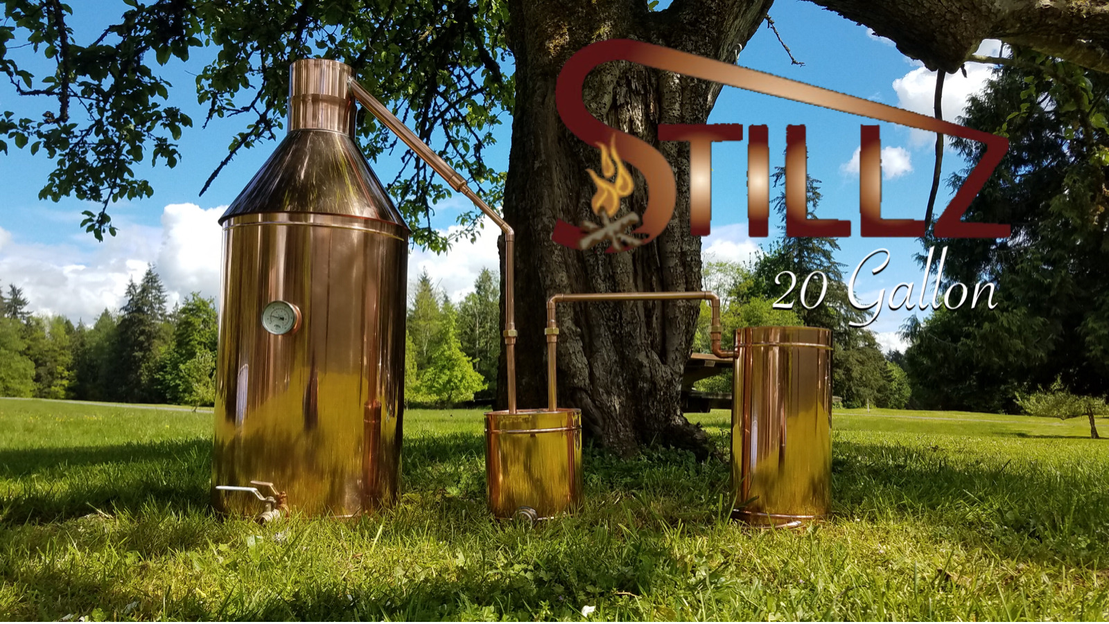 Copper Moonshine Still - 20 Gallons - Heavy-duty Copper