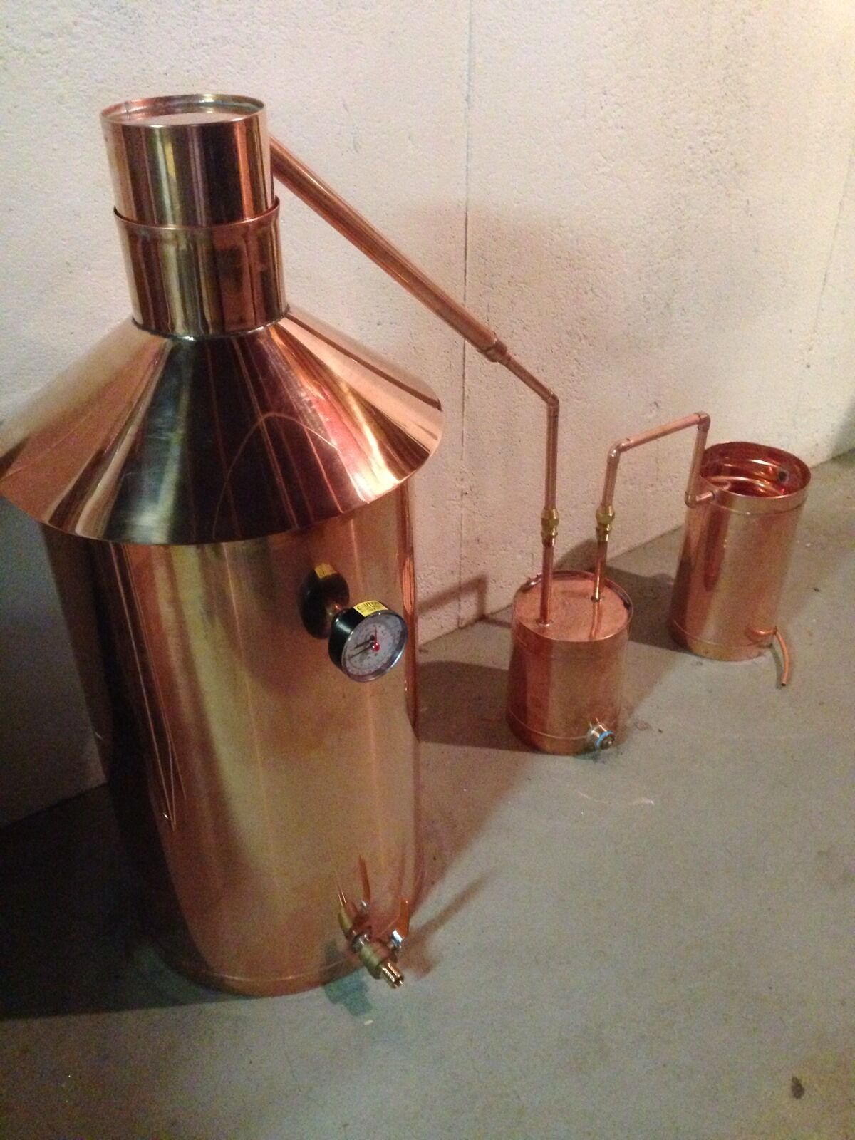 Copper Moonshine Still - 20 Gallons - Heavy-duty Copper
