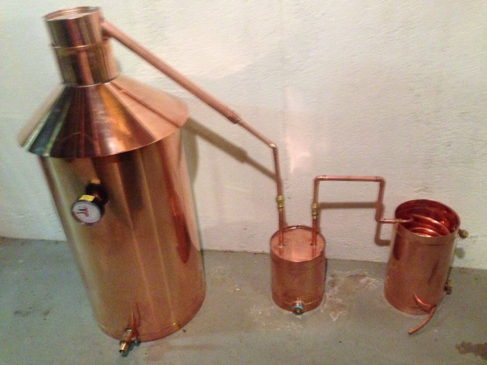 Copper Moonshine Still - 20 Gallons - Heavy-duty Copper