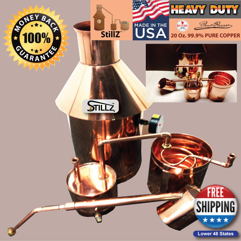 Copper Moonshine Still Set - 6 Gallon Capacity